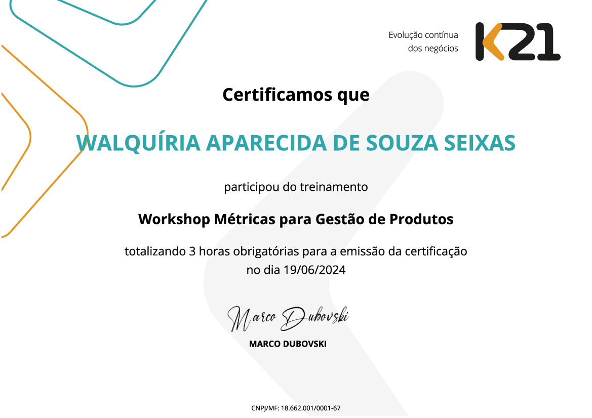 Certificado K21